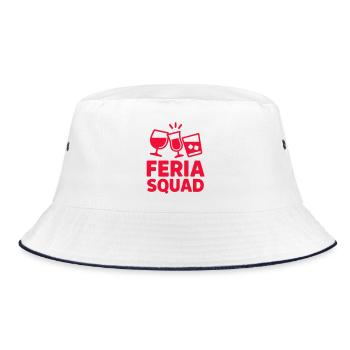 Feria Squad - Bucket Hat - white/navy - Front