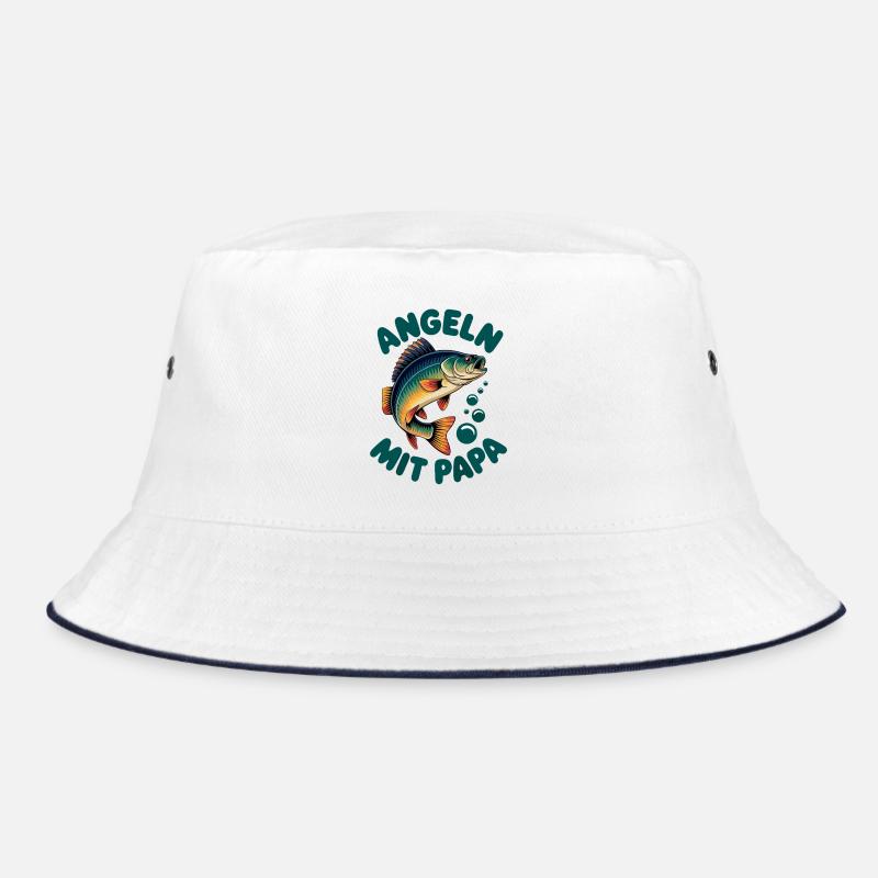 Angeln mit Papa mit springendem Barsch Bucket Hat