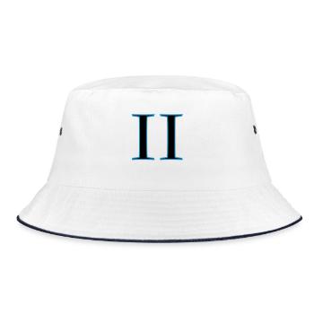 roman2 - Bucket Hat - Weiß/Navy - Vorne
