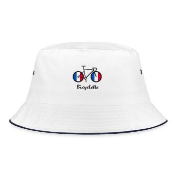 Bicycle France - Bucket Hat - white/navy - Front