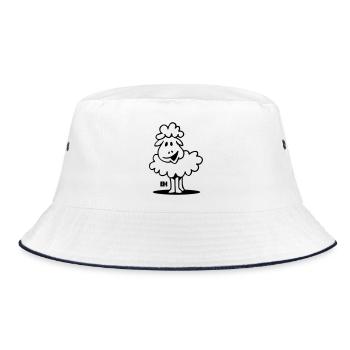 Sheep - Bucket Hat - white/navy - Front