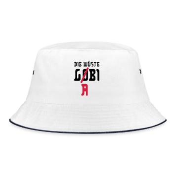 the desert g (o) (a) bilateral - Bucket Hat - white/navy - Front