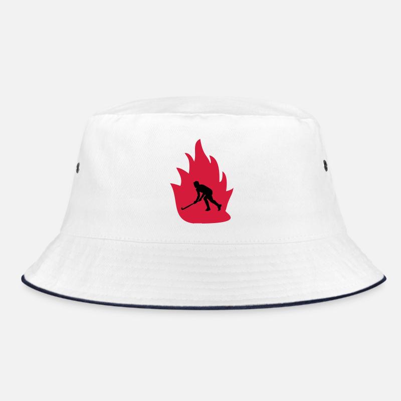 Unihockey Feuer Bucket Hat