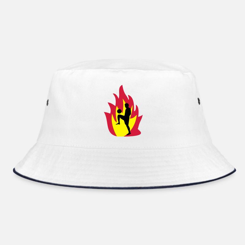 Fussball Feuer Bucket Hat
