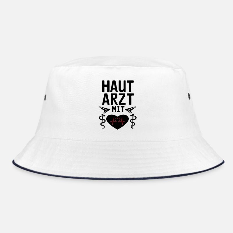 Hautarzt mit Herz Geschenk Bucket Hat