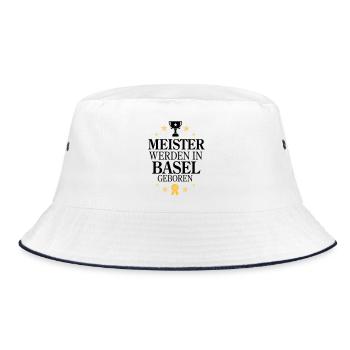 Masters Basel - Bucket Hat - white/navy - Front