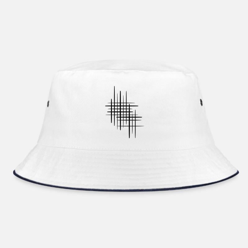 Lines grid abstract Bucket Hat