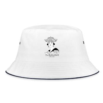 Turandot T-shirt - Bucket Hat - white/navy - Front