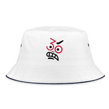 Ups, 30 Jahre ! - Bucket Hat - Weiß/Navy - Vorne