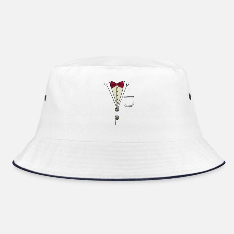 Hemd mit Fliege Bucket Hat