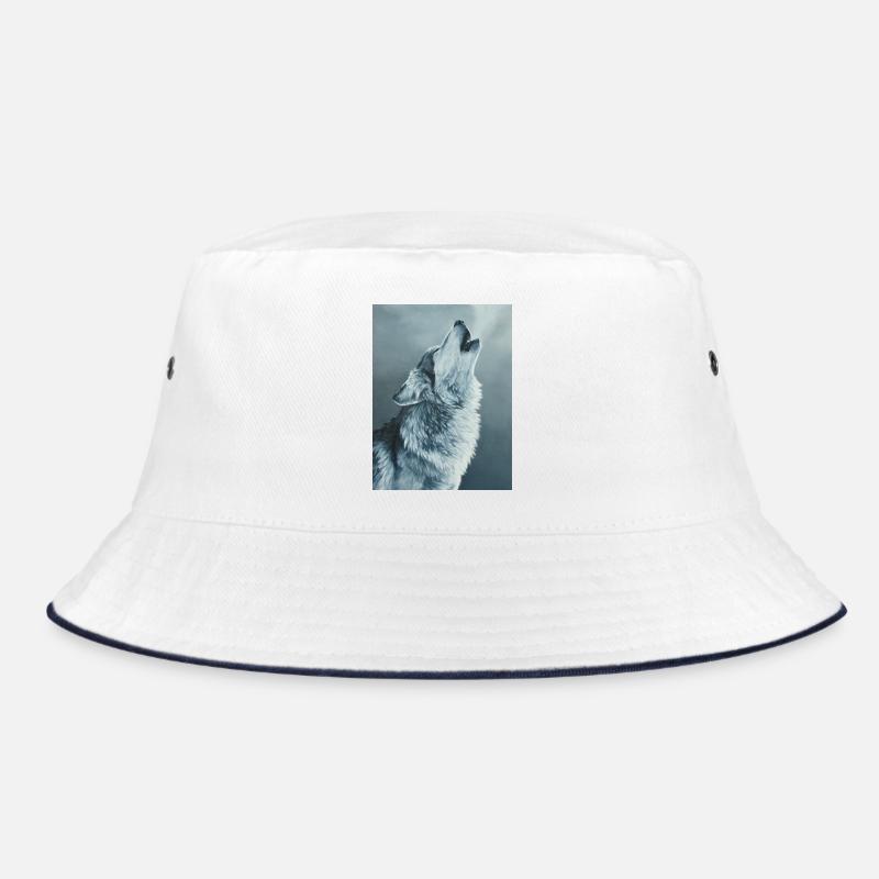 Grauer Wolf Bucket Hat