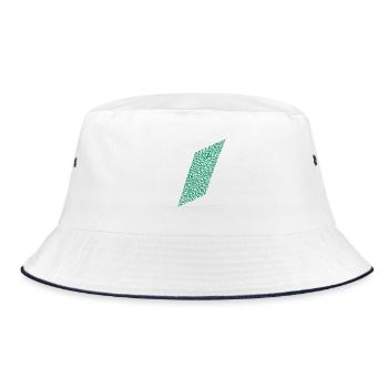 Line color - Bucket Hat - Weiß/Navy - Vorne