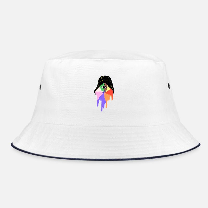 Starry Rainbow Mystical Illustration Bucket Hat
