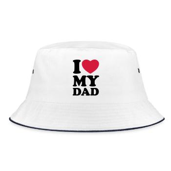 I love my dad - J'aime mon papa - Bob - blanc/marine - Devant