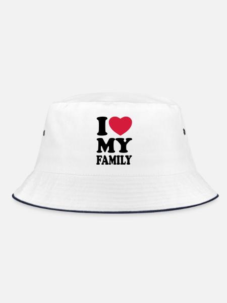 I love my family - J'aime ma famille - Bob - blanc/marine - Devant