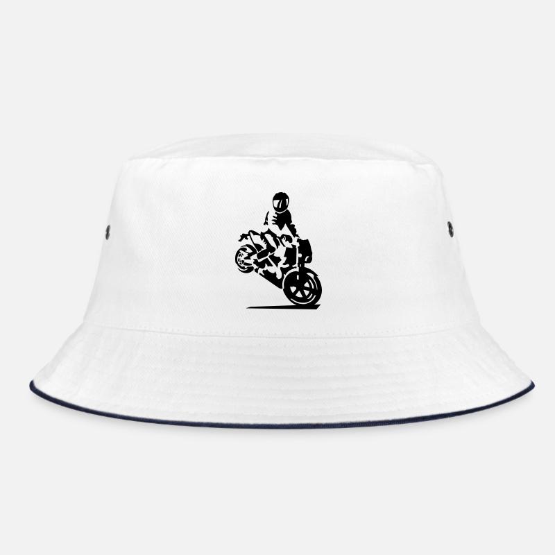 motorcycle stunt Bucket Hat