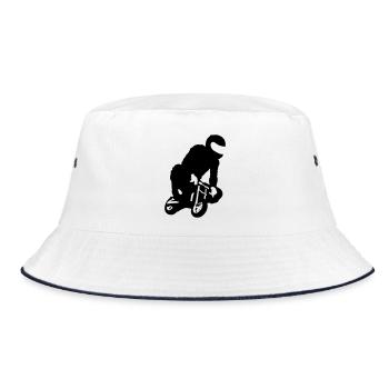 pocket bike - Bob - blanc/marine - Devant