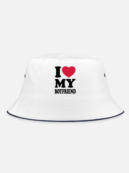 I love my boyfriend - J'aime mon ami - Bob - blanc/marine - Devant