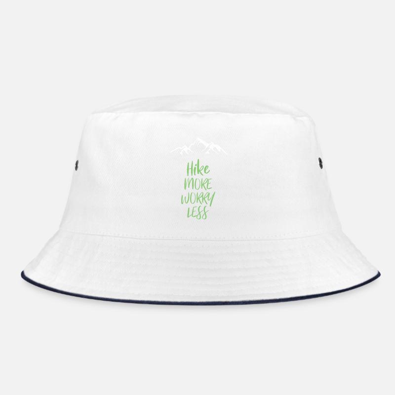 Hike More Worry Less Bucket Hat