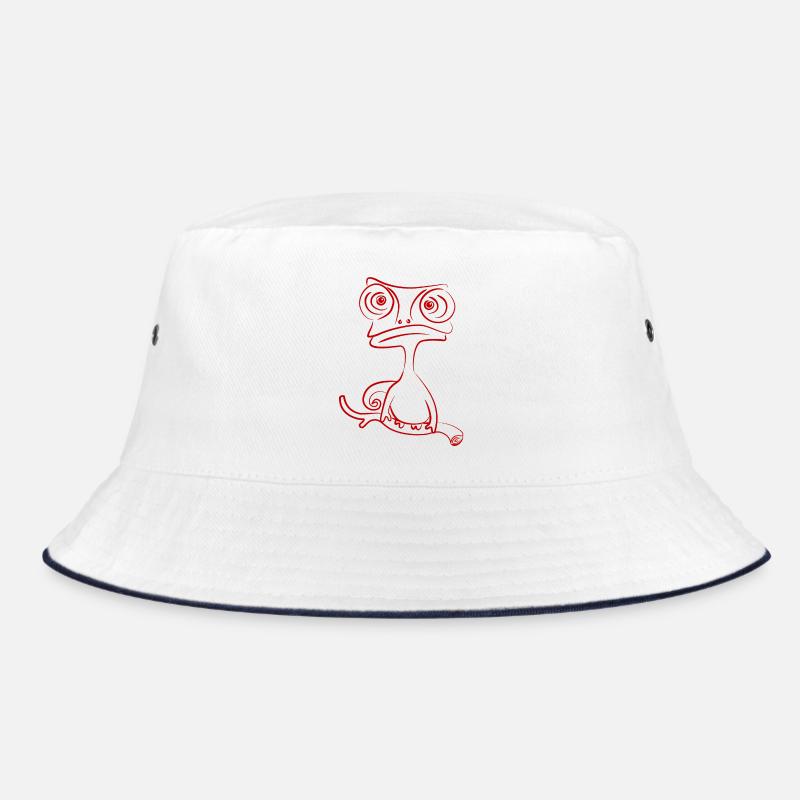 caméléon - Bob - blanc/marine