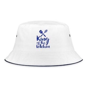 king of the kitchen - Bucket Hat - white/navy - Front