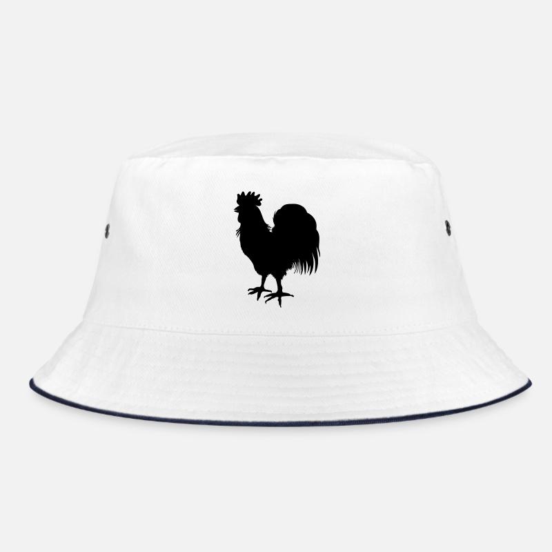 Hahnschattenbild des Hähne-Logos Bucket Hat