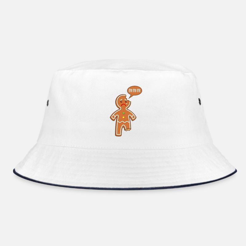 Gingerbread man Mimimi Mi Mi Mi Funny sayings Bucket Hat