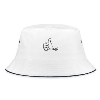 Everything will be fine - Bucket Hat - white/navy - Front