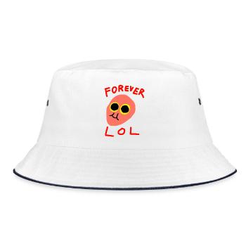 Forever LOL - Bucket Hat - white/navy - Front