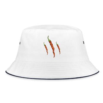 Chillies - Bucket Hat - white/navy - Front