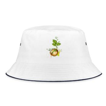 tender germinates in the soil - Bucket Hat - white/navy - Front