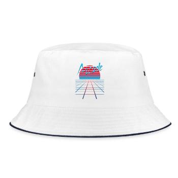 NERDY forever - Arcade - Bucket Hat - white/navy - Front