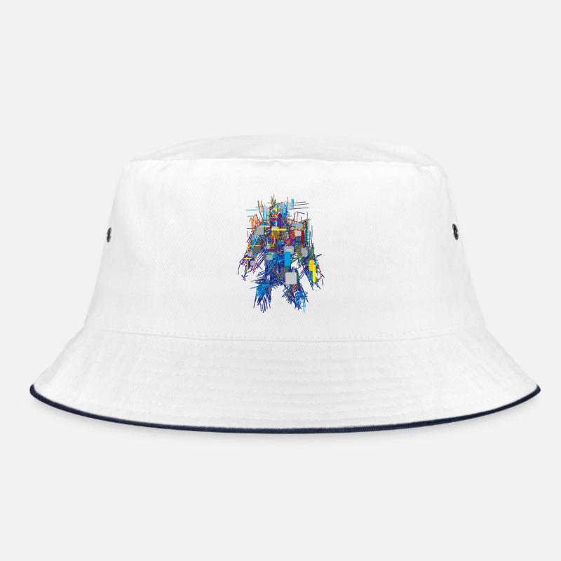 Cyber Android Abstrakt Bucket Hat
