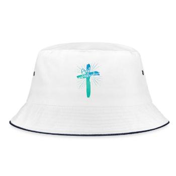 Revived - Bucket Hat - white/navy - Front