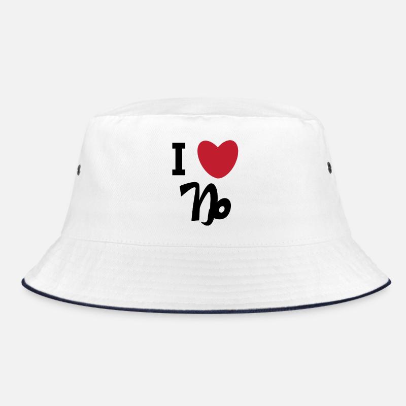 Horoskop Herz Statement Tierkreiszeichen Steinbock Bucket Hat