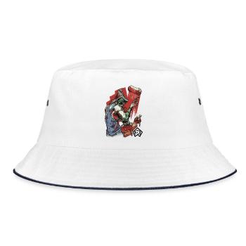 Painters, varnishers, artists, craftsmen - Bucket Hat - white/navy - Front