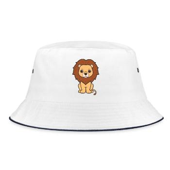Lion Lion - Bucket Hat - white/navy - Front