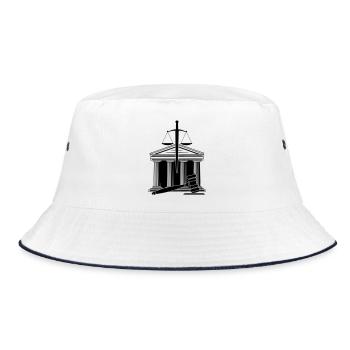 Court scale sword - Bucket Hat - white/navy - Front