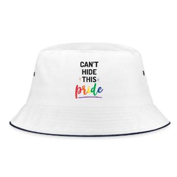 Pride Month - Can't Hide This Pride - Bucket Hat - white/navy - Front