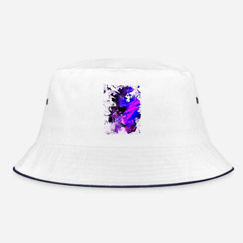 "Blacklight" Acryl Paint by Marco Eckenbrecht Bucket Hat