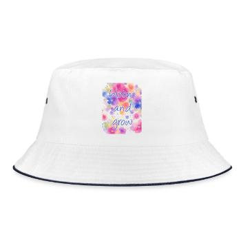 bloom and grow - Bucket Hat - white/navy - Front