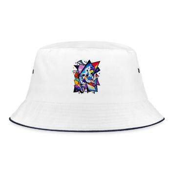 Graffiti - Bucket Hat - white/navy - Front