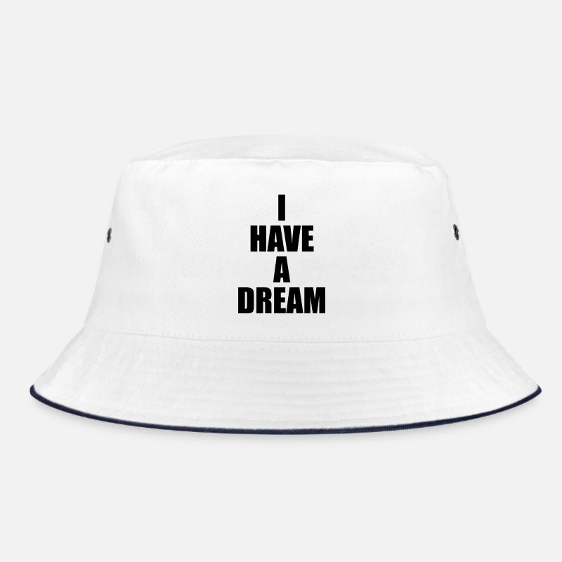 Ich habe einen Traum - Bucket Hat - Weiß/Navy