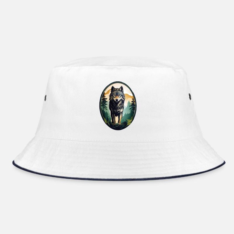 Waldbewohner Wolf Bucket Hat