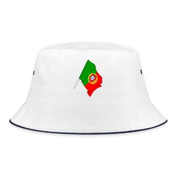 Drapeau Portugal - Bob - blanc/marine - Devant