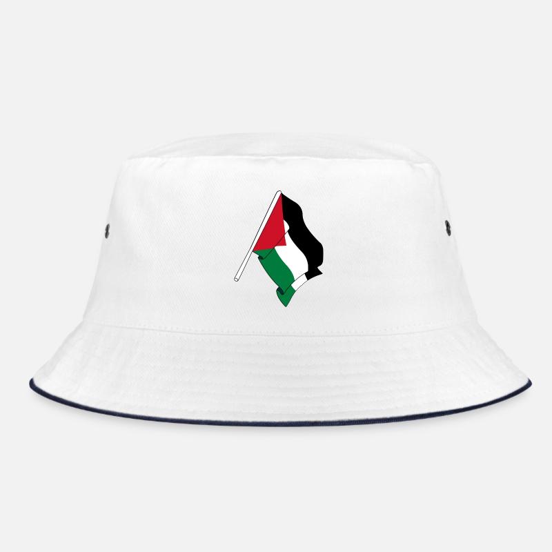 Drapeau Palestine Drapeau palestinien - Bob - blanc/marine