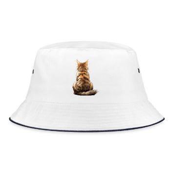 Chat Bobtail d’Amérique - Bob - blanc/marine - Devant