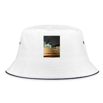 Kölner Dom - Bucket Hat - Weiß/Navy - Vorne