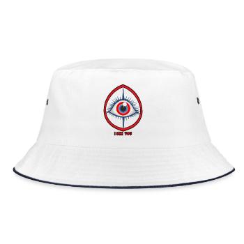 All-Seeing Eye - Bucket Hat - white/navy - Front
