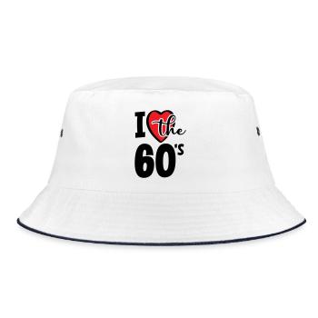 J’adore les années 60. J’adore les années 60. - Bob - blanc/marine - Devant